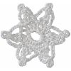 Tek motif dantel yıldız şeklinde örülmüştür. Motif Dantelin dış kenarında altı adet sivrilen ve uçlarında topçuklar olan dekoratif yaprak süslemeleri yapılmıştır.
