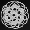 Tek motif dantel yuvarlak şekilde örülmüştür. Motif dantel iki kanatlı altı adet iri yapraklı çiçek görünümlü tasarlanmıştır.
